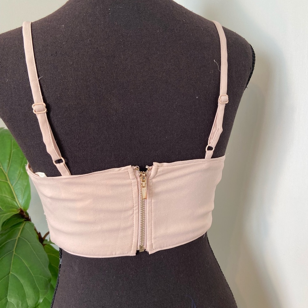 Cropped Spaghetti Strap Sequin Tank Top - Picture 5 of 12